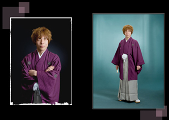 紋服･袴で撮影